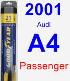 Passenger Wiper Blade for 2001 Audi A4 - Assurance