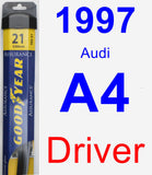 Driver Wiper Blade for 1997 Audi A4 - Assurance