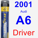 Driver Wiper Blade for 2001 Audi A6 - Assurance