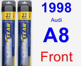 Front Wiper Blade Pack for 1998 Audi A8 - Assurance
