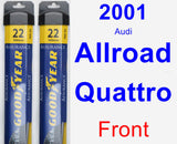 Front Wiper Blade Pack for 2001 Audi Allroad Quattro - Assurance