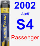 Passenger Wiper Blade for 2002 Audi S4 - Assurance
