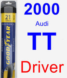 Driver Wiper Blade for 2000 Audi TT - Assurance
