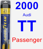 Passenger Wiper Blade for 2000 Audi TT - Assurance