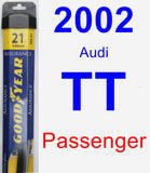 Passenger Wiper Blade for 2002 Audi TT - Assurance