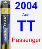 Passenger Wiper Blade for 2004 Audi TT - Assurance