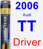 Driver Wiper Blade for 2006 Audi TT - Assurance