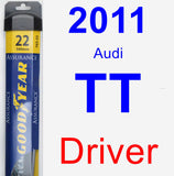 Driver Wiper Blade for 2011 Audi TT - Assurance