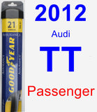 Passenger Wiper Blade for 2012 Audi TT - Assurance