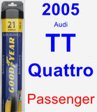 Passenger Wiper Blade for 2005 Audi TT Quattro - Assurance