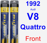 Front Wiper Blade Pack for 1992 Audi V8 Quattro - Assurance