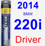 Driver Wiper Blade for 2014 BMW 220i - Assurance