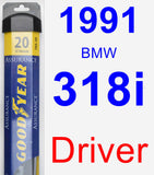 Driver Wiper Blade for 1991 BMW 318i - Assurance