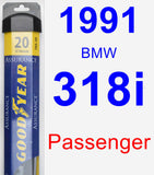 Passenger Wiper Blade for 1991 BMW 318i - Assurance