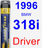 Driver Wiper Blade for 1996 BMW 318i - Assurance