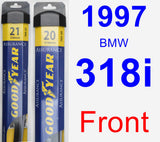 Front Wiper Blade Pack for 1997 BMW 318i - Assurance