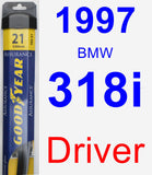 Driver Wiper Blade for 1997 BMW 318i - Assurance