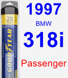 Passenger Wiper Blade for 1997 BMW 318i - Assurance