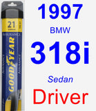 Driver Wiper Blade for 1997 BMW 318i - Assurance