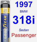 Passenger Wiper Blade for 1997 BMW 318i - Assurance