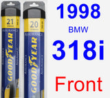 Front Wiper Blade Pack for 1998 BMW 318i - Assurance