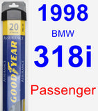 Passenger Wiper Blade for 1998 BMW 318i - Assurance