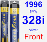 Front Wiper Blade Pack for 1996 BMW 328i - Assurance