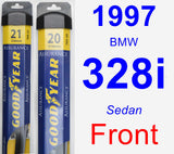 Front Wiper Blade Pack for 1997 BMW 328i - Assurance