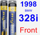 Front Wiper Blade Pack for 1998 BMW 328i - Assurance