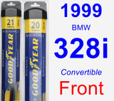Front Wiper Blade Pack for 1999 BMW 328i - Assurance