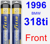 Front Wiper Blade Pack for 1996 BMW 318ti - Assurance