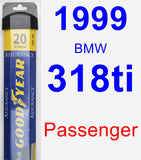 Passenger Wiper Blade for 1999 BMW 318ti - Assurance