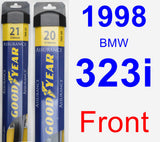 Front Wiper Blade Pack for 1998 BMW 323i - Assurance