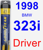 Driver Wiper Blade for 1998 BMW 323i - Assurance