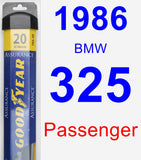 Passenger Wiper Blade for 1986 BMW 325 - Assurance