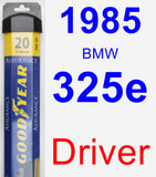 Driver Wiper Blade for 1985 BMW 325e - Assurance