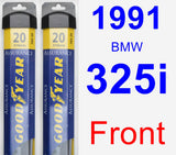Front Wiper Blade Pack for 1991 BMW 325i - Assurance