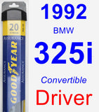 Driver Wiper Blade for 1992 BMW 325i - Assurance
