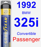 Passenger Wiper Blade for 1992 BMW 325i - Assurance