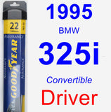 Driver Wiper Blade for 1995 BMW 325i - Assurance