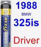 Driver Wiper Blade for 1988 BMW 325is - Assurance