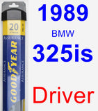 Driver Wiper Blade for 1989 BMW 325is - Assurance