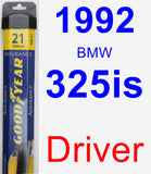 Driver Wiper Blade for 1992 BMW 325is - Assurance