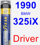 Driver Wiper Blade for 1990 BMW 325iX - Assurance