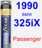Passenger Wiper Blade for 1990 BMW 325iX - Assurance