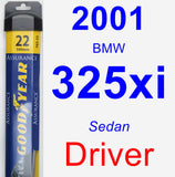 Driver Wiper Blade for 2001 BMW 325xi - Assurance