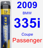 Passenger Wiper Blade for 2009 BMW 335i - Assurance