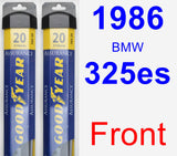Front Wiper Blade Pack for 1986 BMW 325es - Assurance