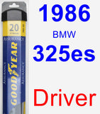 Driver Wiper Blade for 1986 BMW 325es - Assurance