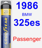 Passenger Wiper Blade for 1986 BMW 325es - Assurance
